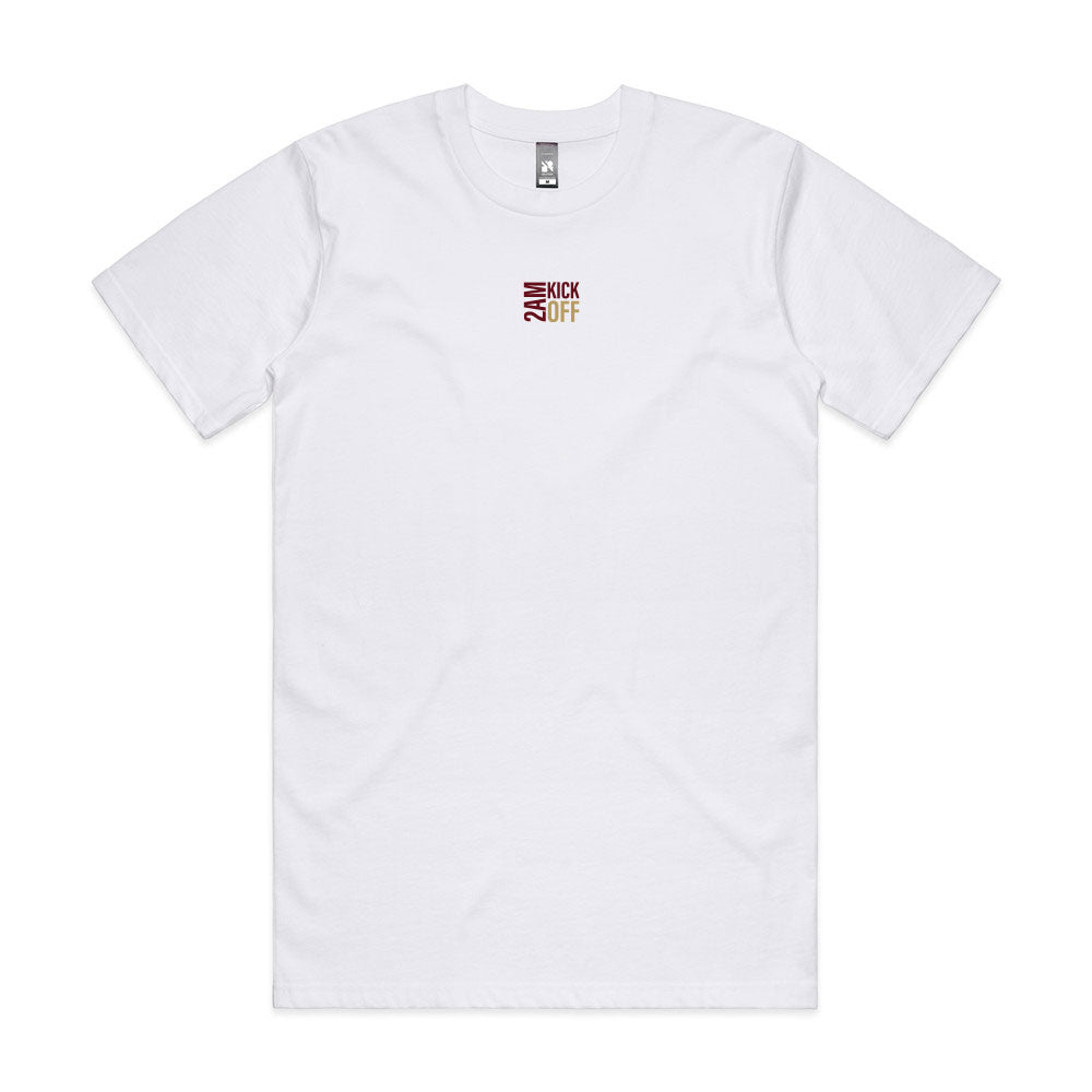 2AM Square Logo Tee - 2026 White Gunners Away
