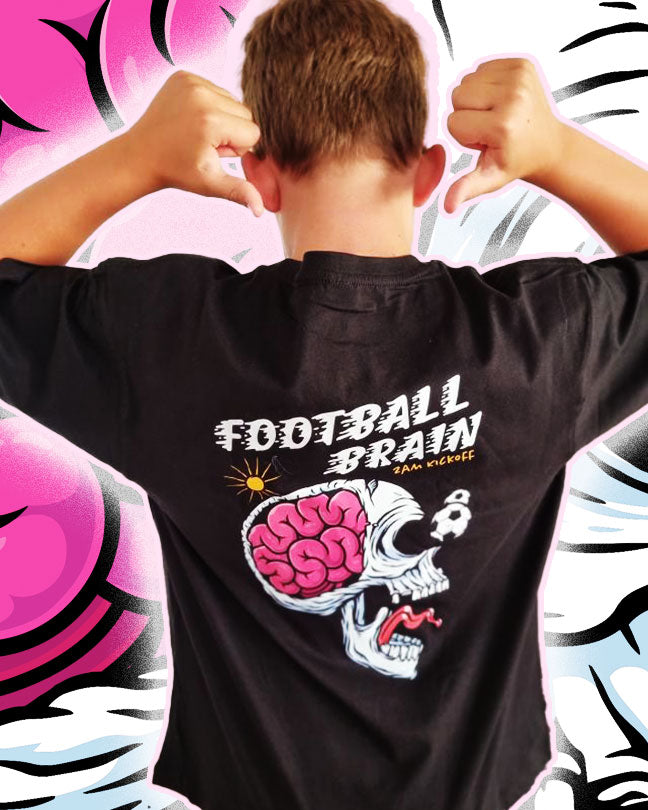 Football Brain - Black Tee
