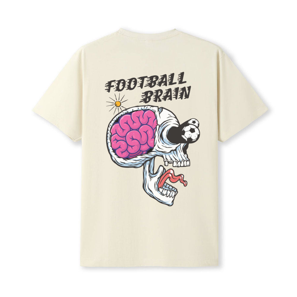 Football Brain - Natural Tee
