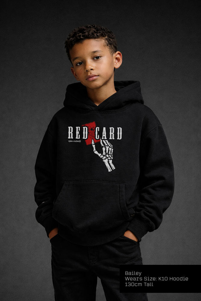 Red Card Soccer Hoodie - Black