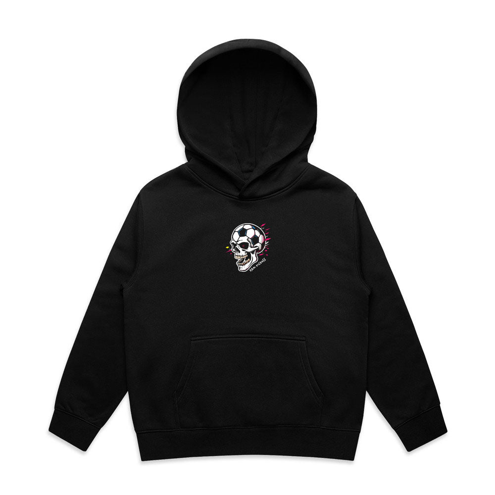 Skull Logo Soccer Hoodie - Black