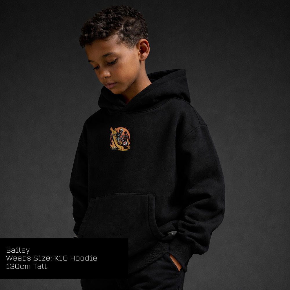 Slide Tackle Soccer Hoodie - Black