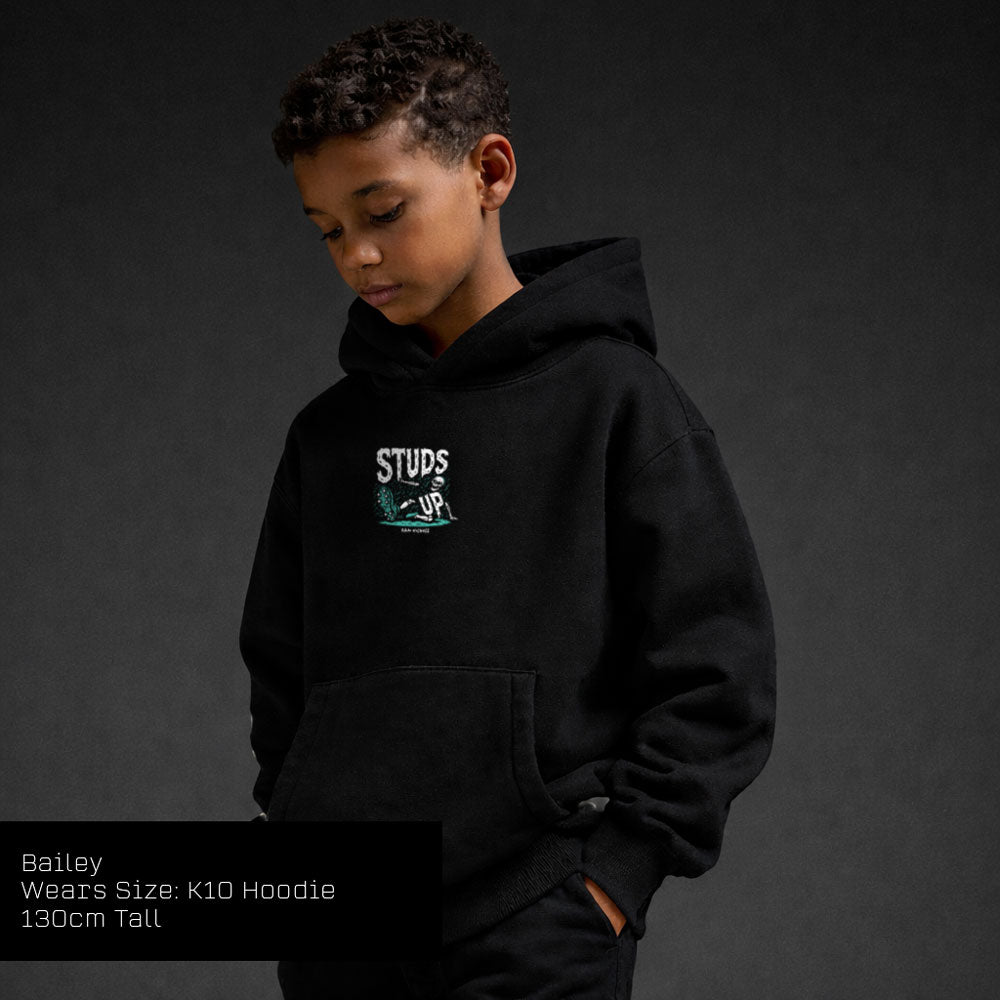 Studs Up Hoodie - Black